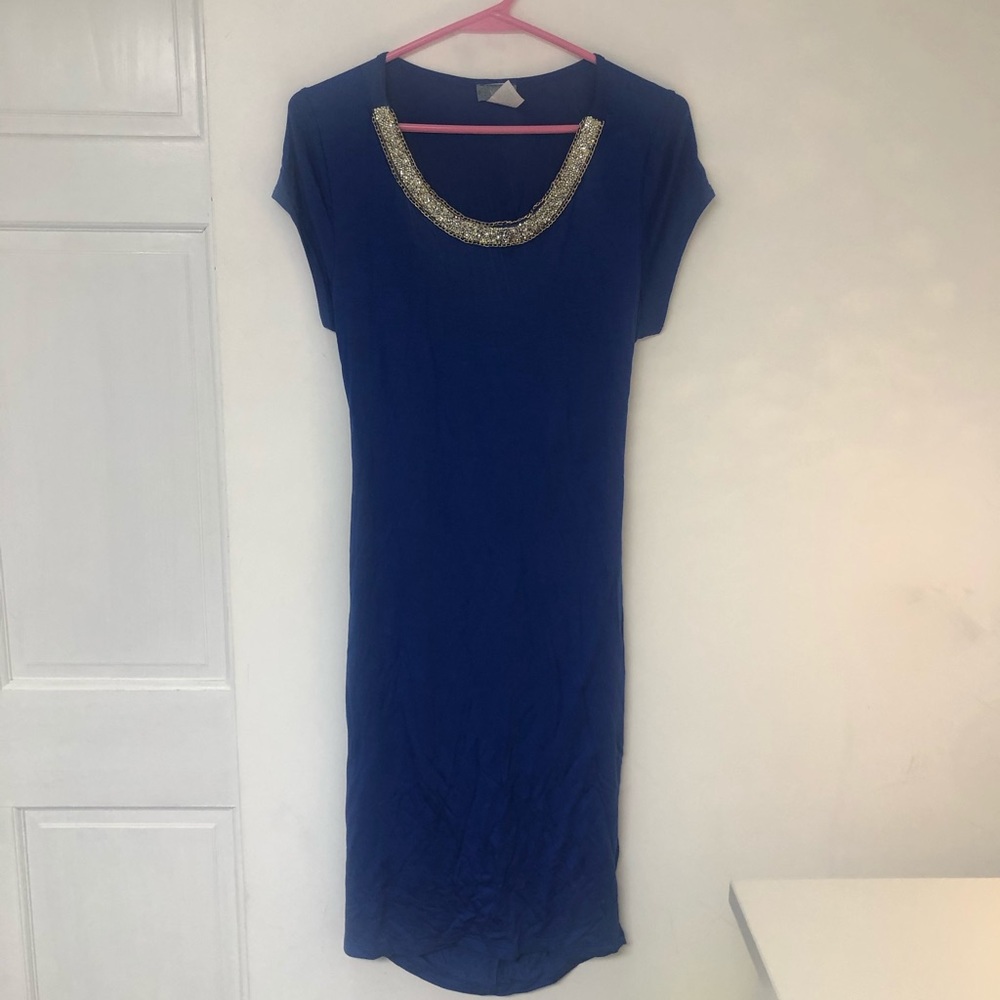 Blue sexy dress